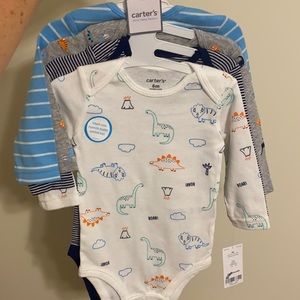 Carter’s 4 pack long sleeve bodysuit NWT